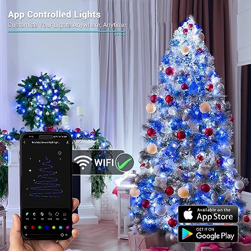 Smart LED Christmas String Lights with App Control
