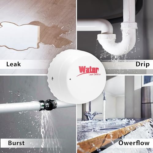 Tuya-Compatible Water Leak Detector Alarm Device