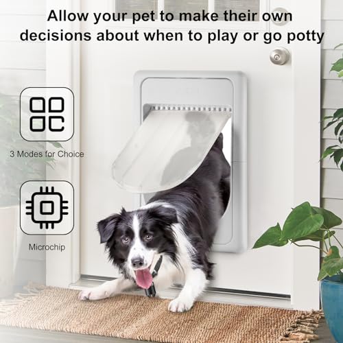 AJKJ Smart Electronic Pet Door for Large Pets
