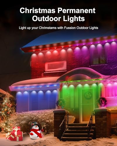 Smart RGBIC Outdoor Lights 100ft, 72 Scene Modes