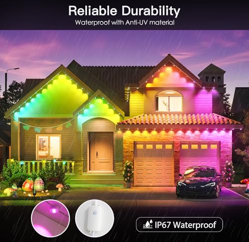 SHIMR 100FT Smart Outdoor LED Eaves Lights
