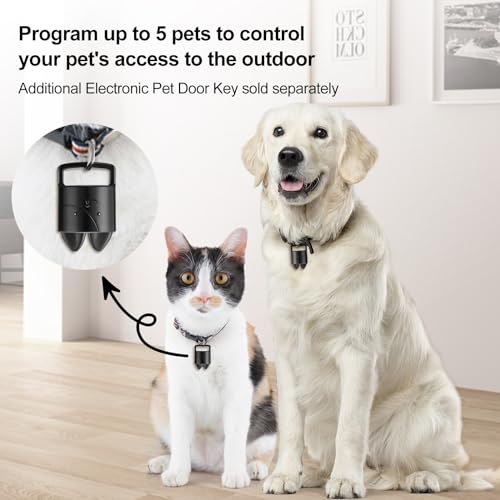 AJKJ Smart Electronic Pet Door for Large Pets