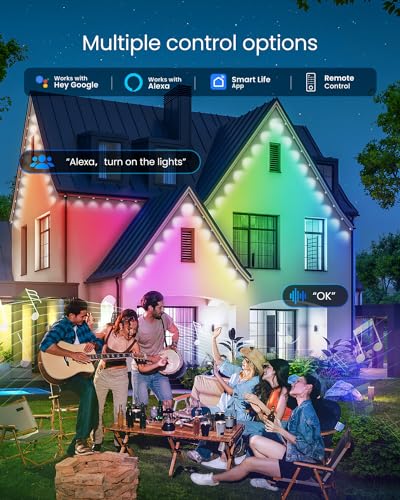 Smart 100ft Outdoor RGB+IC Permanent Lights