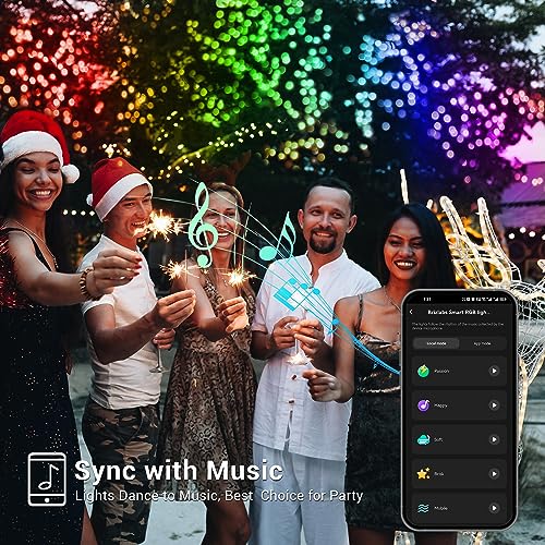 Smart LED Christmas String Lights with App Control