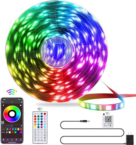 25FT RGB LED Strip Lights with Remote Control