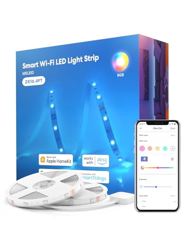 Meross 32.8ft Smart RGB LED Strip Lights