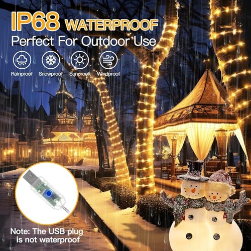 Color Changing LED Rope Lights - 33FT, 100 LED