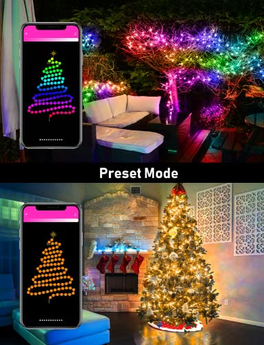 Smart WiFi RGB Christmas Lights - 33Ft, 100 LEDs