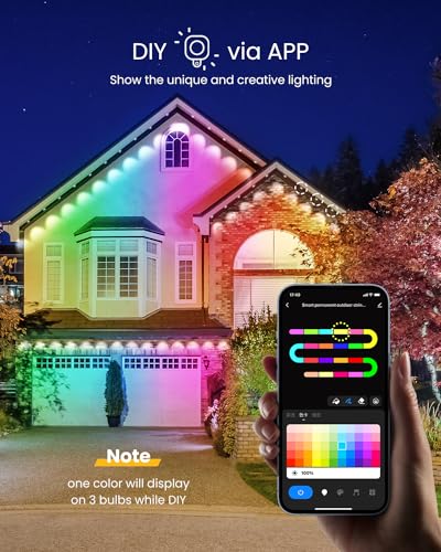 Smart 100ft Outdoor RGB+IC Permanent Lights