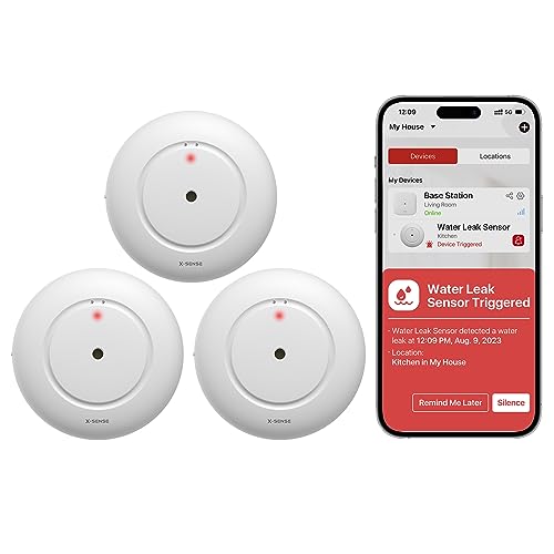 X-Sense Wi-Fi Water Leak Detector, Single Pack