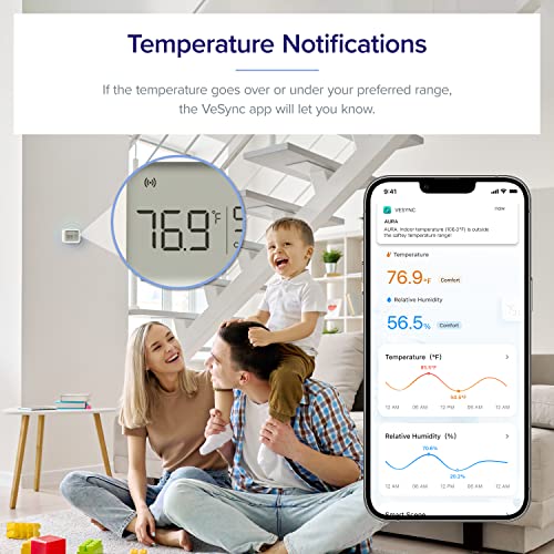 LEVOIT Smart Thermometer & Humidity Sensor with App