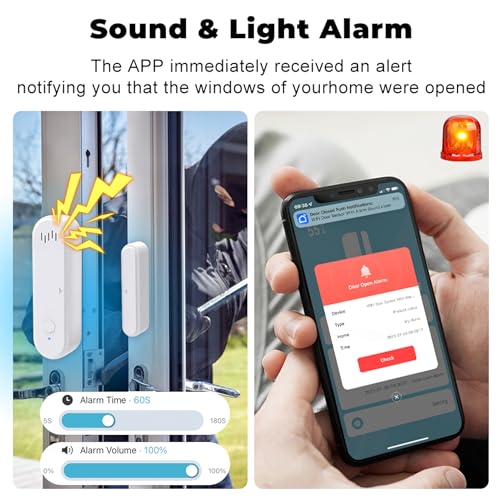 Smart Home Security System with Alarms and Sensors