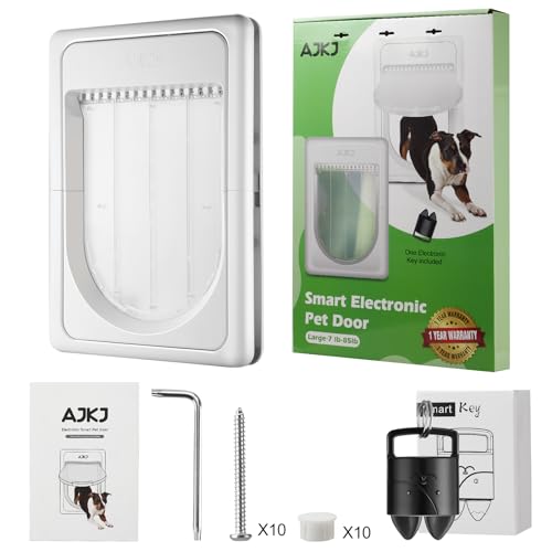 AJKJ Smart Electronic Pet Door for Large Pets