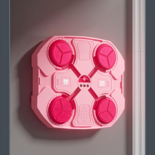 Smart LED Boxing Machine for Kids - Pink