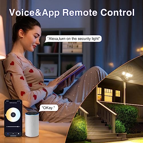 Onforu Smart LED Motion Sensor Flood Lights 2 Pack