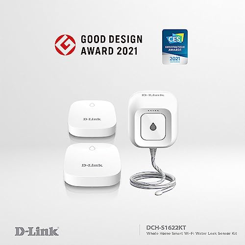 D-Link Wi-Fi Water Leak Sensor Alarm Kit