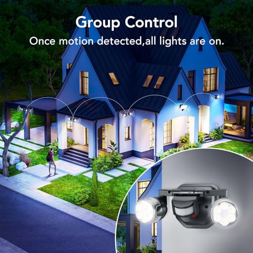 Smart Outdoor Motion Sensor Flood Lights - WiFi
