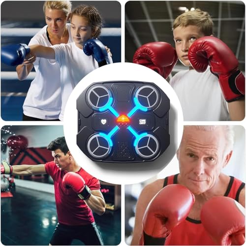 Smart LED Boxing Machine for Kids - Pink