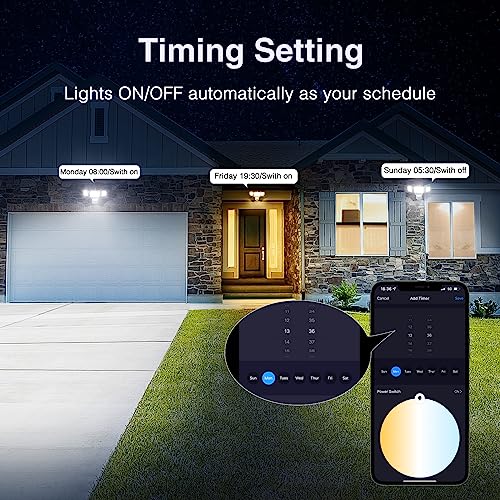 Onforu Smart LED Motion Sensor Flood Lights 2 Pack
