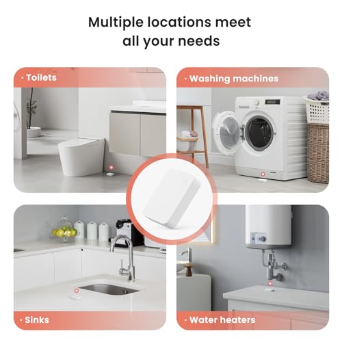 TREATLIFE Smart WiFi Water Leak Detector 3 Pack