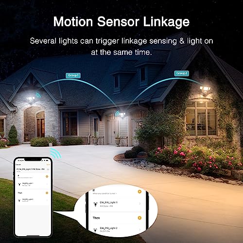 Onforu Smart LED Motion Sensor Flood Lights 2 Pack