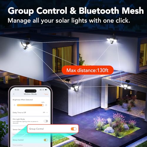 Smart Solar Outdoor Light with APP Control