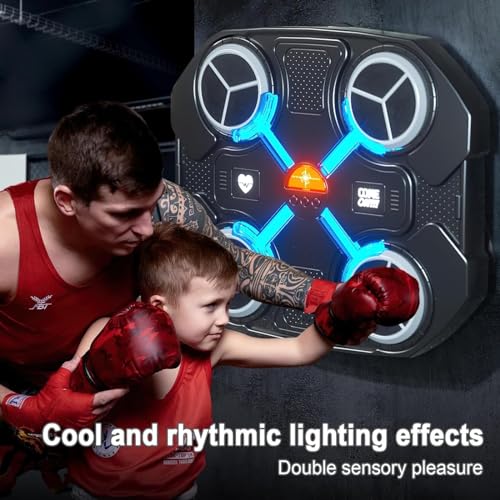 Smart LED Boxing Machine for Kids - Pink