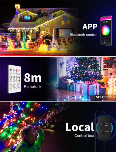 Smart WiFi RGB Christmas Lights - 33Ft, 100 LEDs