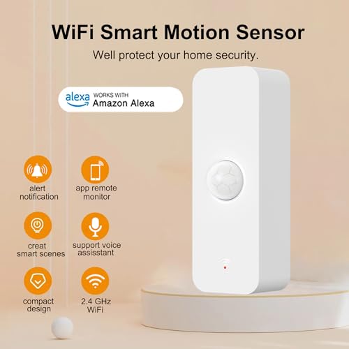 PHOVOLT Smart WiFi Motion Sensor for Home Automation