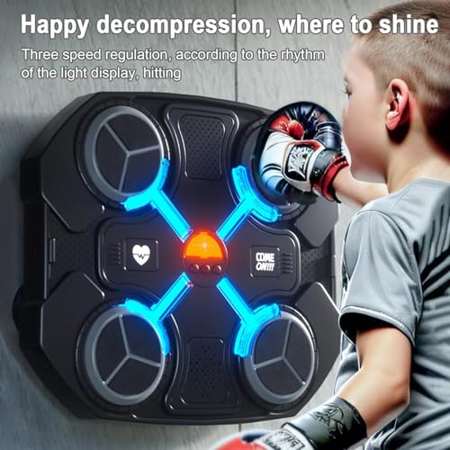 Smart LED Boxing Machine for Kids - Pink