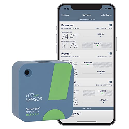 Smart Temperature, Humidity, Pressure Sensor for iPhone/Android