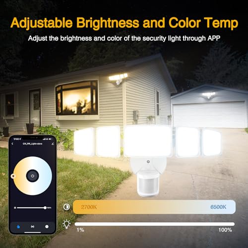 Onforu 5-Head Smart LED Motion Sensor Floodlight