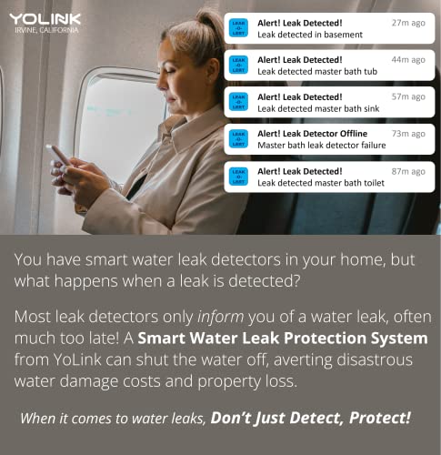 YoLink Smart Water Leak Protection & Valve System