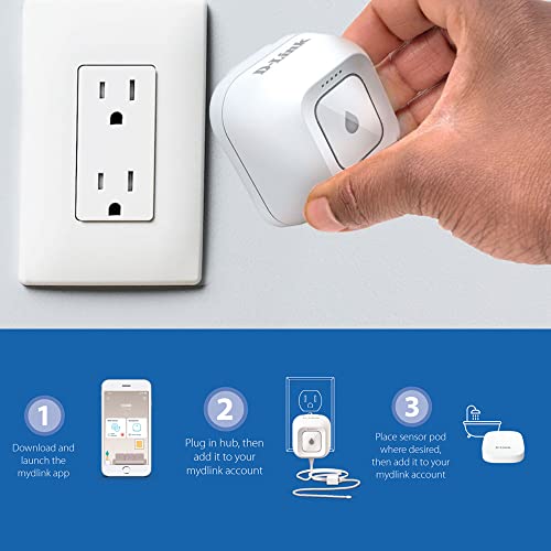 D-Link Wi-Fi Water Leak Sensor Alarm Kit