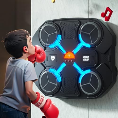 Smart LED Boxing Machine for Kids - Pink