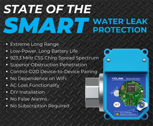 YoLink Smart Water Leak Protection & Valve System