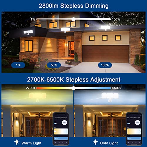 Smart Motion Sensor Security Light with App Control