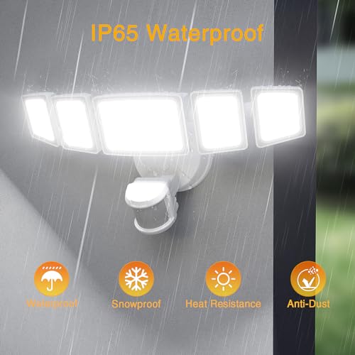 Onforu 5-Head Smart LED Motion Sensor Floodlight