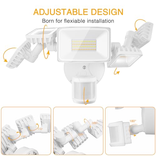 Onforu 5-Head Smart LED Motion Sensor Floodlight
