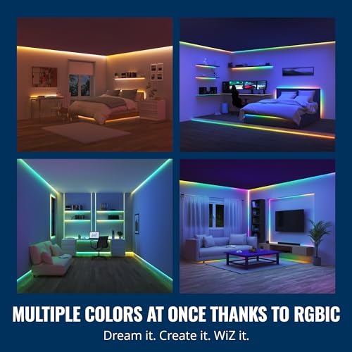 WiZ Multicolor 65.6 ft Smart LED Light Strip