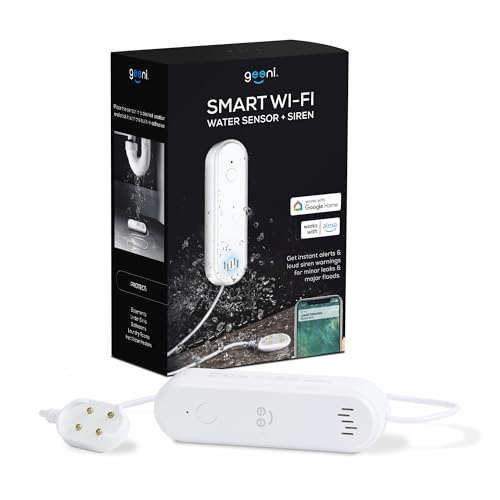 Geeni Smart Water Leak Detector with Siren Alerts