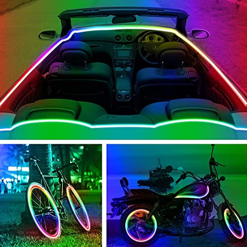 Battery Operated 20ft LED Strip Lights with Remote