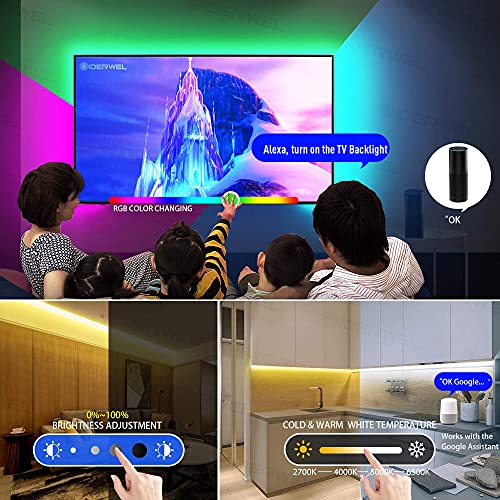 GIDEALED WiFi RGBWW Smart USB Strip Lights