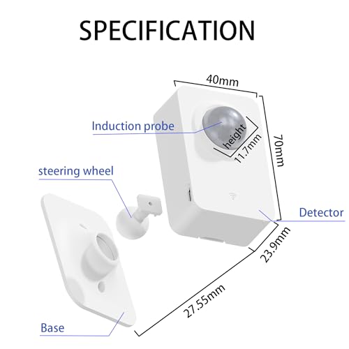 Smart WiFi Motion Sensor with App Alerts