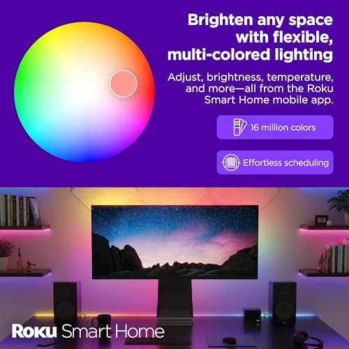 Roku 16.4ft Smart LED Light Strip with Voice Control