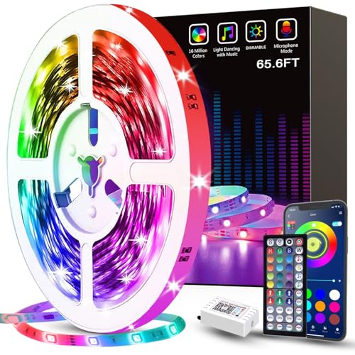 Tenmiro 65.6ft Smart LED Strip Lights for Home