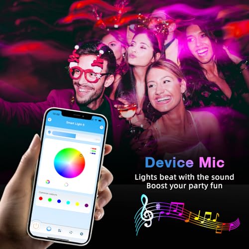 TJOY 50ft Bluetooth Music Sync RGB LED Strip
