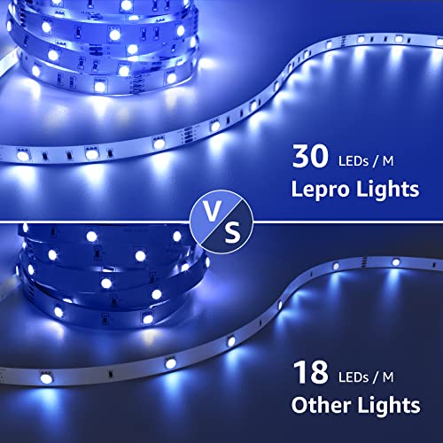 Smart WiFi RGB LED Strip Lights - 32.8ft