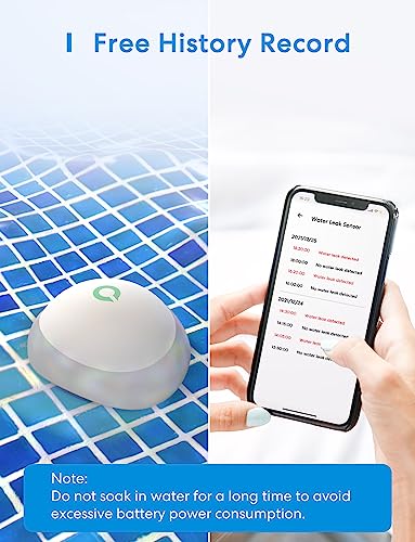 Meross Smart Water Leak Detector Alarm - 3 Pack