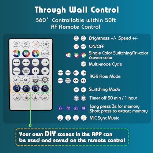 DIY RGB+IC Battery LED Strip Lights with Remote